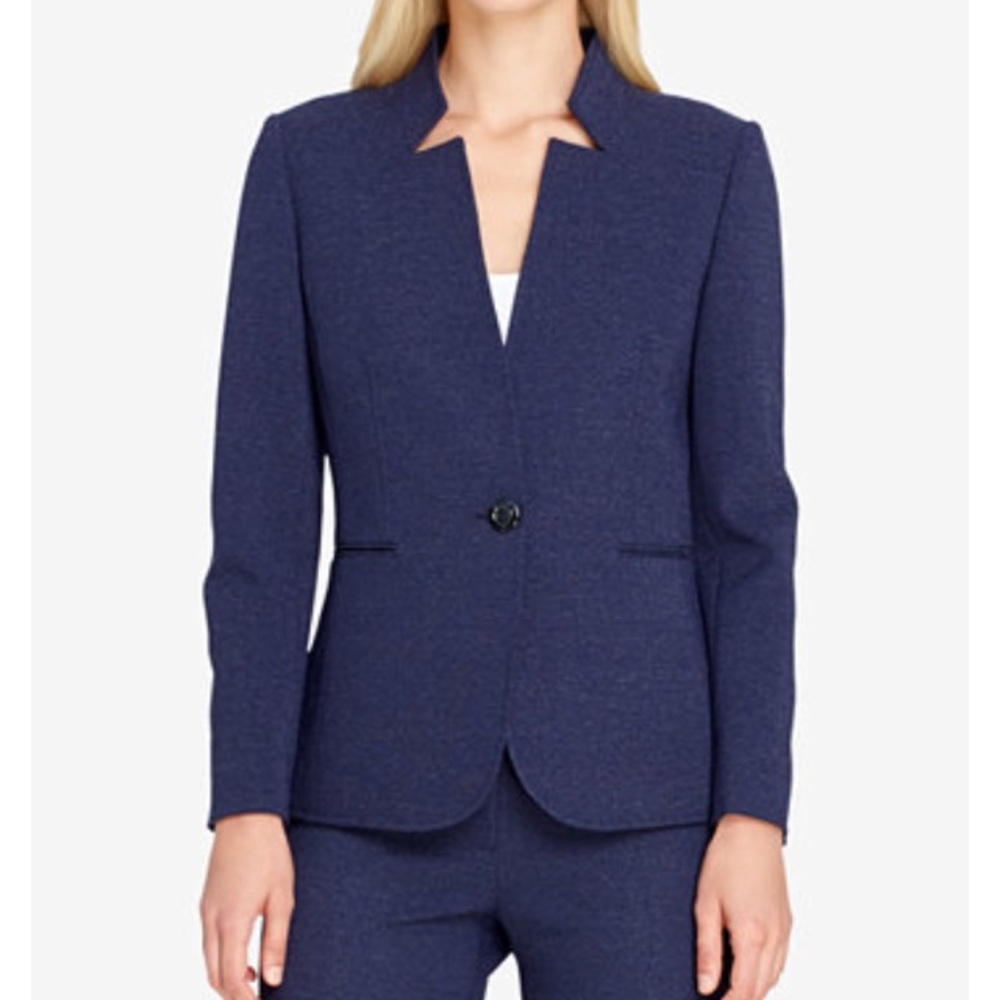 Tahari ASL Navy Suit
